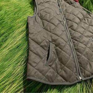 Quilted Gray Vest